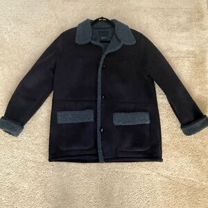 Polo Ralph Lauren Black and Gray Pea Coat